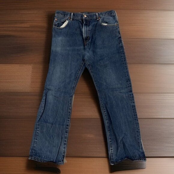 Levi's 517 Jeans Mens 36x32 Blue Zip Fly Relaxed - Picture 1 of 6